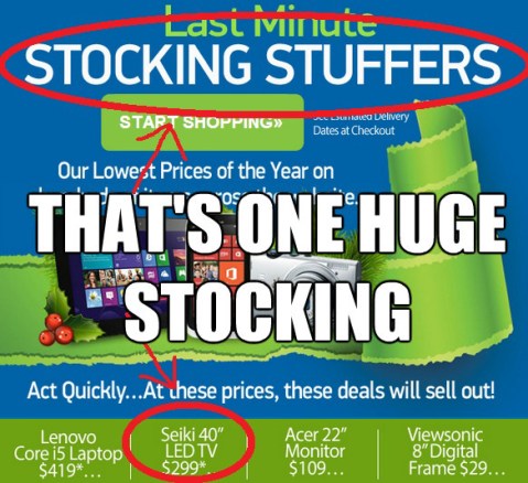 Holiday Shopping False Advertising