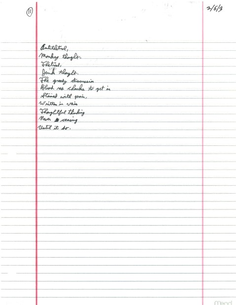 This is a bit more abstract than my other high school poetry