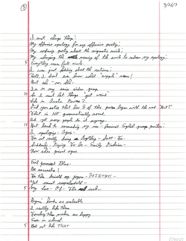 March 26, 2003: Completely and utterly irreverent poetry