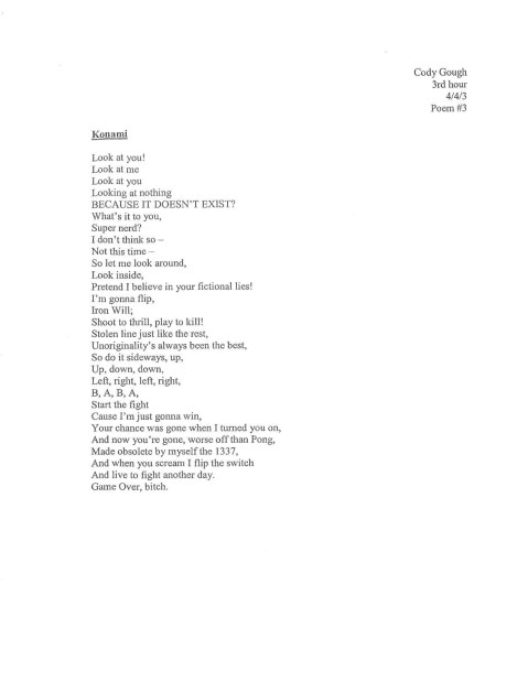 I only had to use three continues before finishing this poem!! ... which... doesn't even make sense